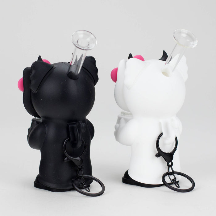 5.5" Devil Kitty Silicone Water Pipe-Assorted [YS-389] Resin · Silicone · Plastic Bong JJ Distribution