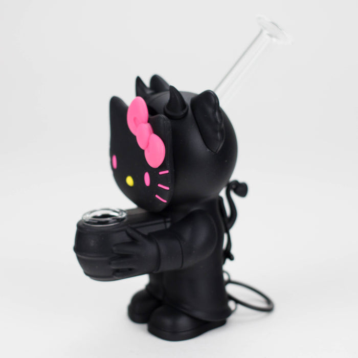 5.5" Devil Kitty Silicone Water Pipe-Assorted [YS-389] Resin · Silicone · Plastic Bong JJ Distribution