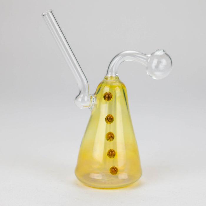 7" Gold Snooper oil burner Glass Rig Bongzie Smokes