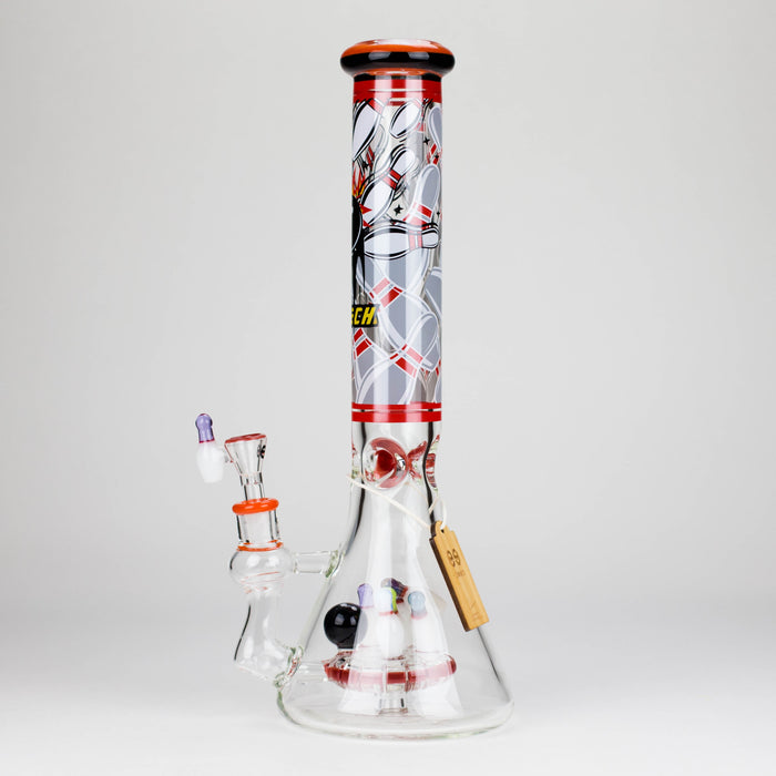 Cheech | 15" Bowling Pin Perc Bong CHE-355 Glass Bong Smoking Cat Distribution