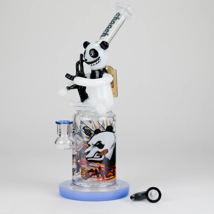 Cheech | 11" The Panda Bong CHE-331 Glass Bong Smoking Cat Distribution