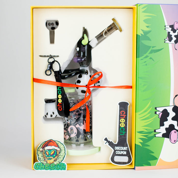 Cheech | 11" The Cow Bong - CHE 333 Glass Bong Smoking Cat Distribution