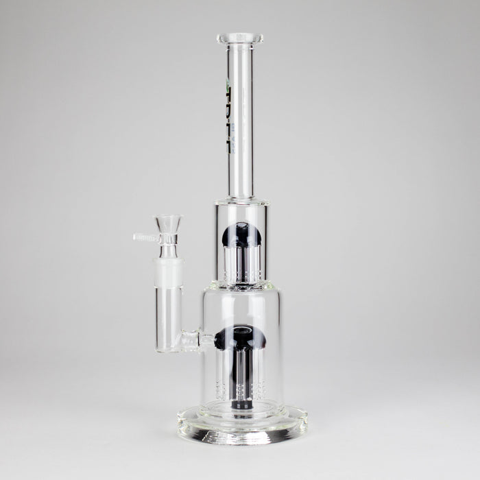 Tree Glass | 15" Double Tree Cake Bong Glass Bong Maq Distributors