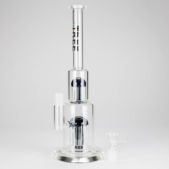 Tree Glass | 15" Double Tree Cake Bong Glass Bong Maq Distributors