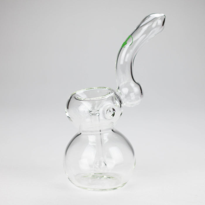 Tree Glass | 7" Showerhead Sherlock Glass Bubbler Glass Pipe Maq Distributors Clear