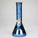 Karma | 9" Beaker Blue Metallic Glass Bong Glass Bong Maq Distributors