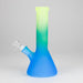 Karma | 9" Beaker 3 Toned Frosted Glass Bong Glass Bong Maq Distributors