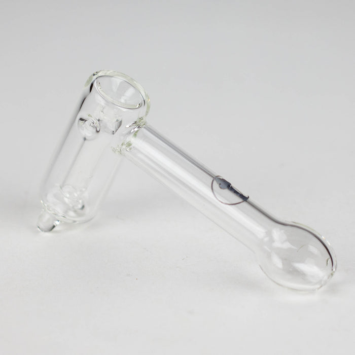 Tree Glass | 4.5" Thin Showerhead Hammer Glass Bubbler Glass Pipe Maq Distributors Clear