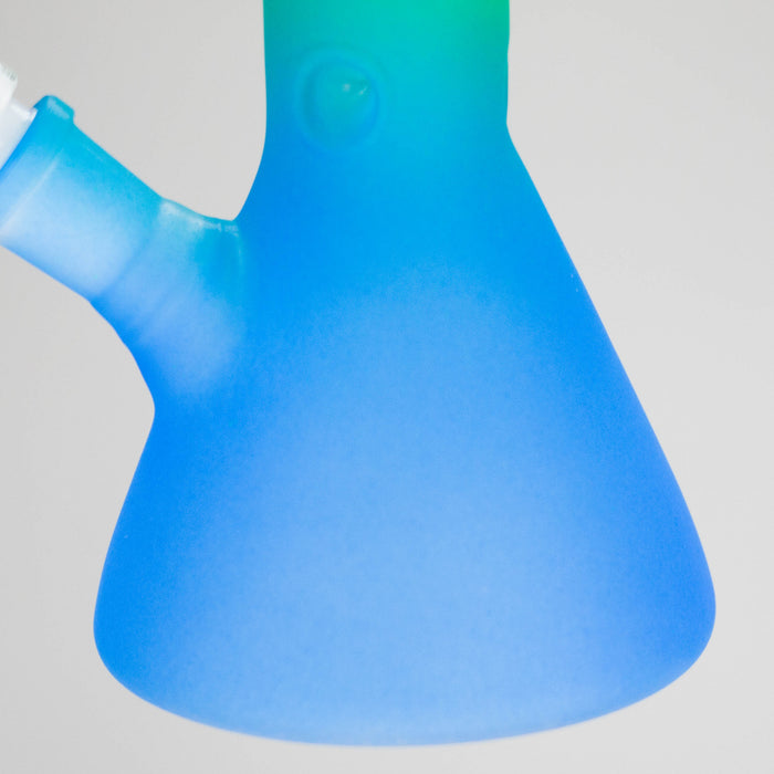 Karma | 9" Beaker 3 Toned Frosted Glass Bong Glass Bong Maq Distributors