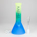 Karma | 9" Beaker 3 Toned Frosted Glass Bong Glass Bong Maq Distributors