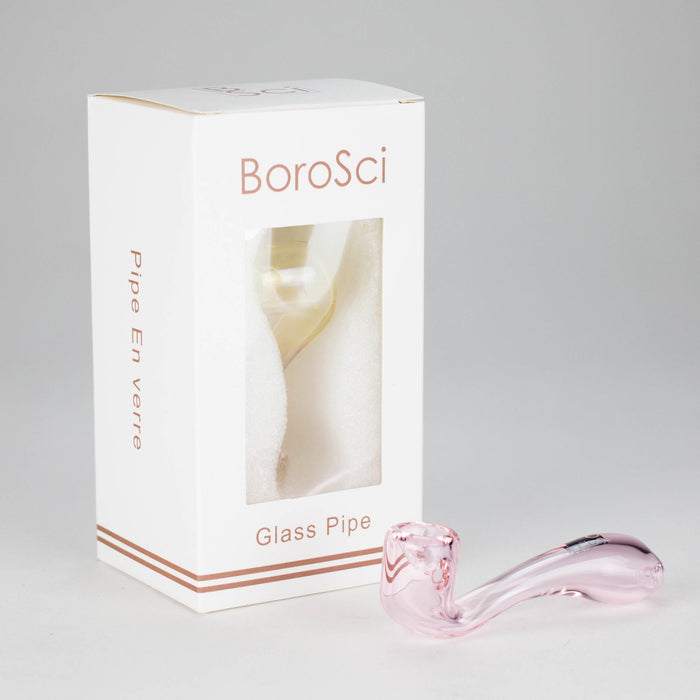 BoroSci | 4" Mini Sherlock Glass Pipe Glass Pipe Maq Distributors