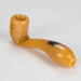 BoroSci | 4" Mini Sherlock Glass Pipe Glass Pipe Maq Distributors Yellow