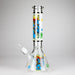 14" 7 mm Glass Bong With Pirate Design Glass Bong 777 Smoke