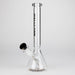 WellCann | 11" Beaker Glass Bong Glass Bong Smoking Cat Distribution Black