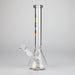 WellCann | 11" Beaker Glass Bong Glass Bong Smoking Cat Distribution Rainbow