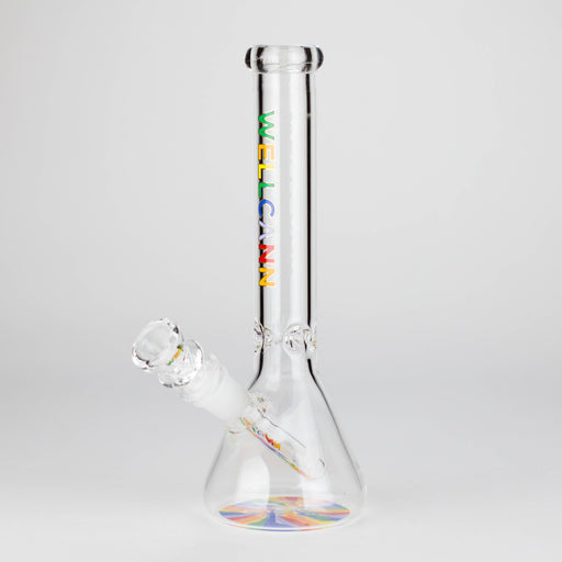 WellCann | 10" Beaker Glass Bong Glass Bong Smoking Cat Distribution