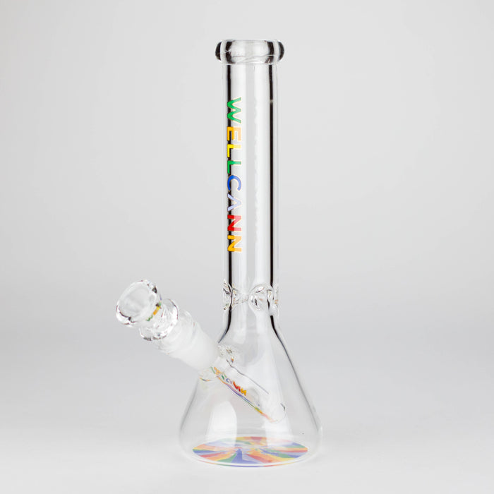 WellCann | 10" Beaker Glass Bong Glass Bong Smoking Cat Distribution