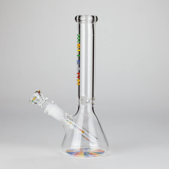 WellCann | 10" Beaker Glass Bong Glass Bong Smoking Cat Distribution