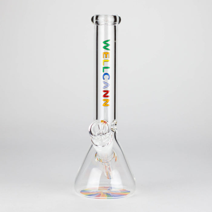 WellCann | 10" Beaker Glass Bong Glass Bong Smoking Cat Distribution