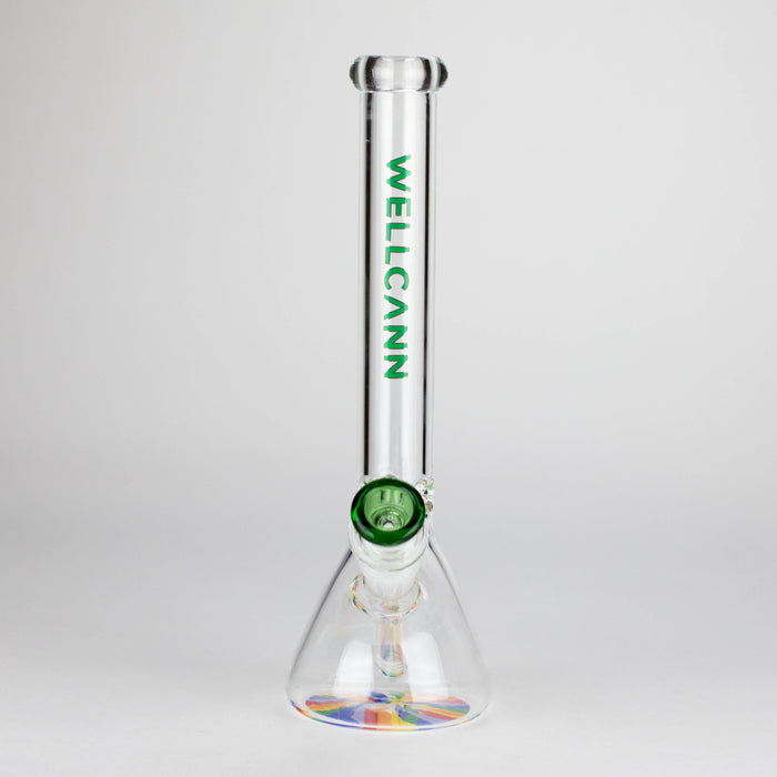 WellCann | 11" Beaker Glass Bong Glass Bong Smoking Cat Distribution