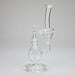 11″ Clear Recycler Glass Bong with inline diffuser [C8032] Glass Bong Canadian Distributor