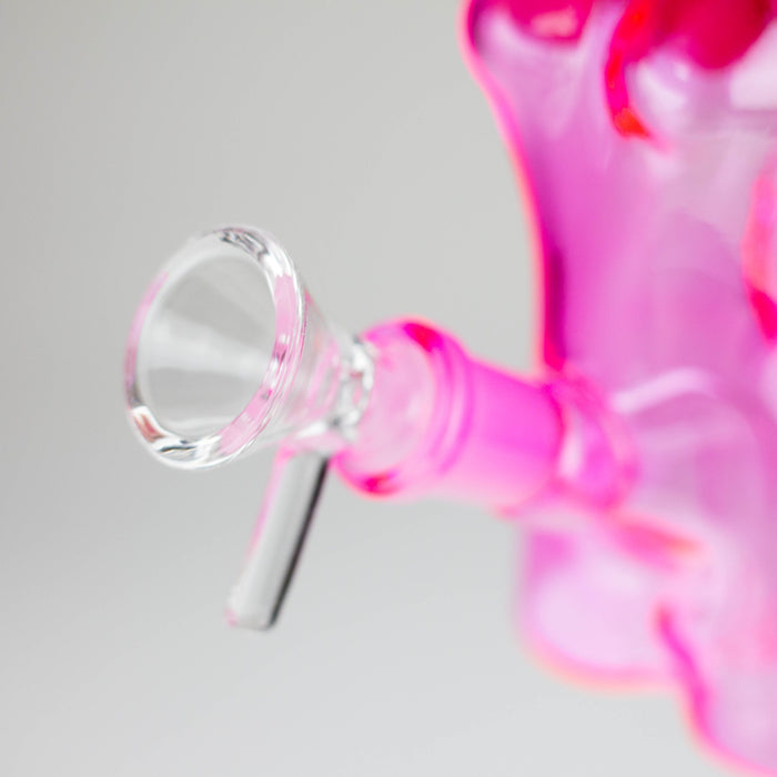4″ Pink Lady Soft Glass Bong [TX218] Glass Bong Canadian Distributor
