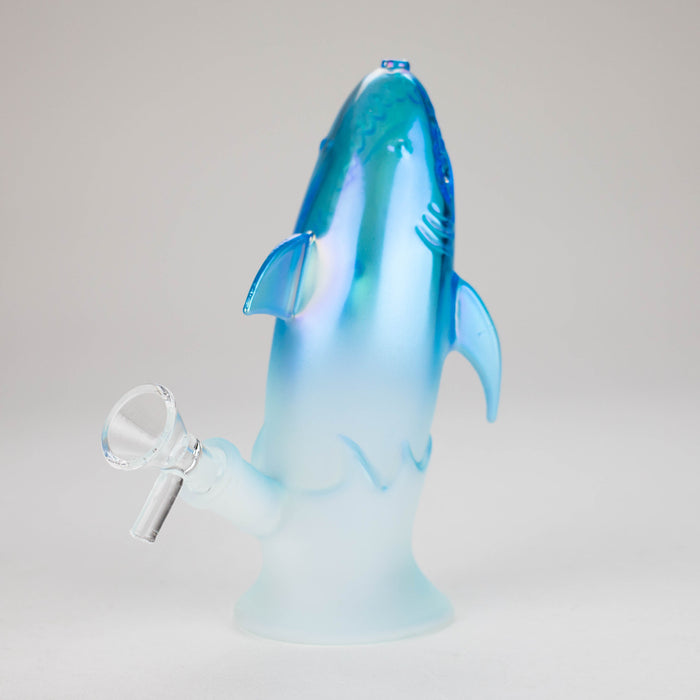7″ Blue Dolphin Glass Bong [XD009] Glass Bong Canadian Distributor