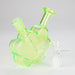 4″ Green Flower Soft Glass Bong [TX216] Glass Bong Canadian Distributor