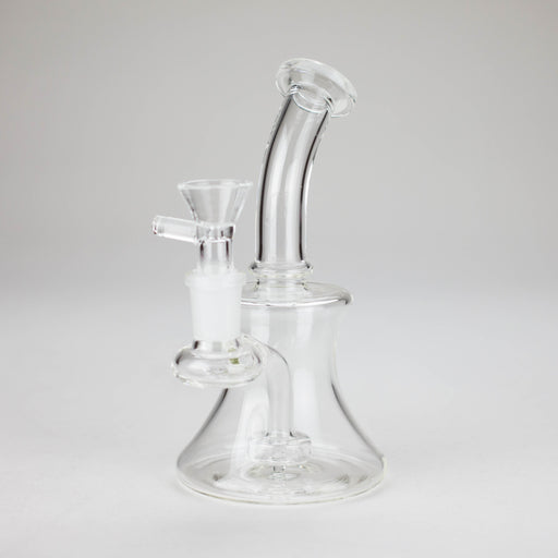 6″ Clear Glass Bong with water diffuser [DCK-017] Glass Bong Canadian Distributor