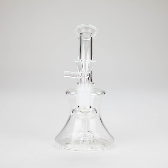 6″ Clear Glass Bong with water diffuser [DCK-017] Glass Bong Canadian Distributor