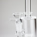 7″ Clear Glass Bong with water diffuser [C1041] Glass Bong Canadian Distributor