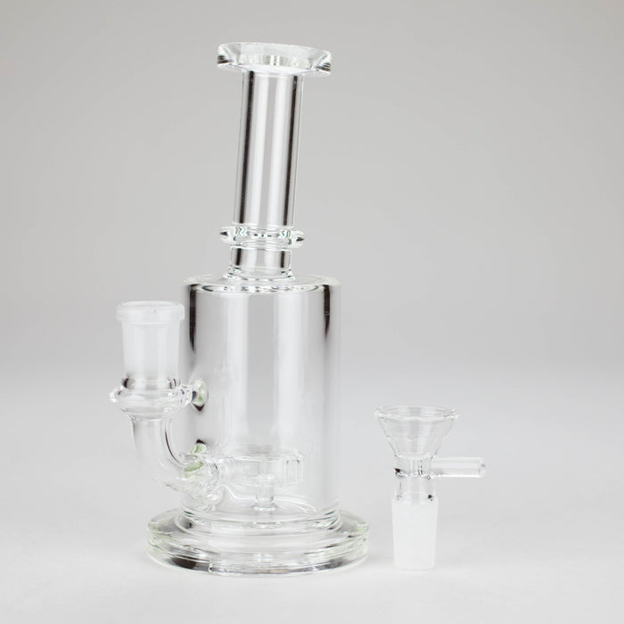 7″ Clear Glass Bong with water diffuser [C1041] Glass Bong Canadian Distributor