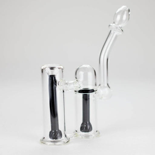 6″ Clyde Bubbler – Dual Chamber Glass Bong [DCK-018] Glass Bong Canadian Distributor