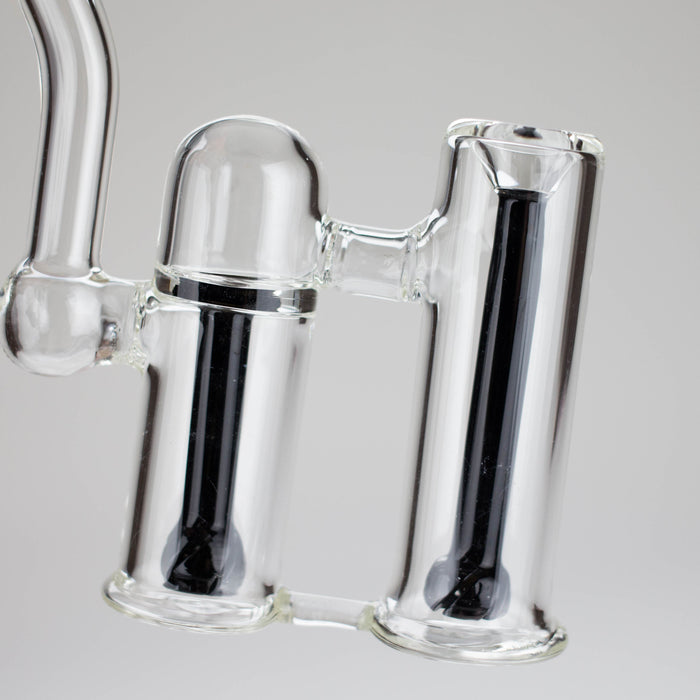 6″ Clyde Bubbler – Dual Chamber Glass Bong [DCK-018] Glass Bong Canadian Distributor