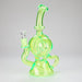 11″ Slim Green Recycler Glass Bong [C8033] Glass Bong Canadian Distributor