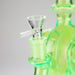 11″ Slim Green Recycler Glass Bong [C8033] Glass Bong Canadian Distributor