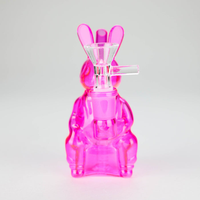 6″ Pink Bunny Soft Glass Bong [HL011] Glass Bong Canadian Distributor