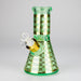 8" Soft glass beaker water bong [M08402] Glass Bong Canadian Distributor Green
