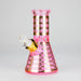 8" Soft glass beaker water bong [M08402] Glass Bong Canadian Distributor Pink