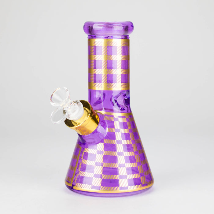 8" Soft glass beaker water bong [M08402] Glass Bong Canadian Distributor Purple