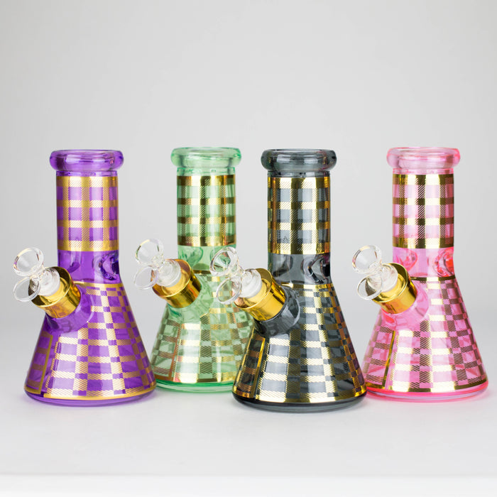 8" Soft glass beaker water bong [M08402] Glass Bong Canadian Distributor