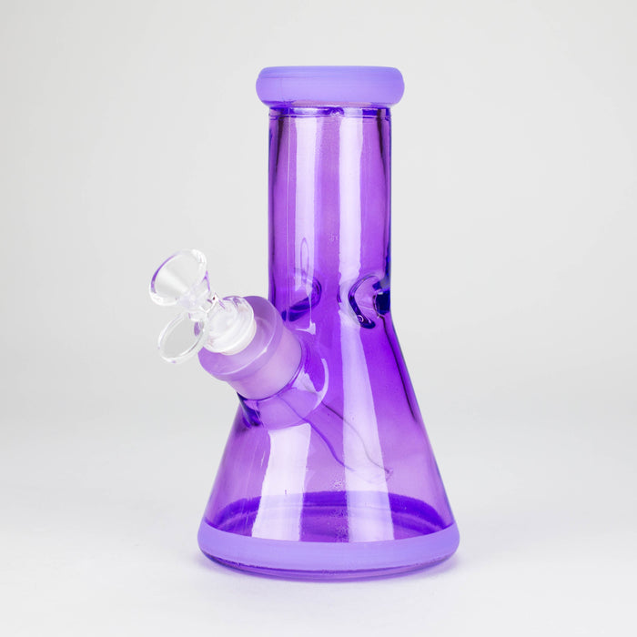 8" Soft glass beaker water bong [M08002] Glass Bong Canadian Distributor Purple