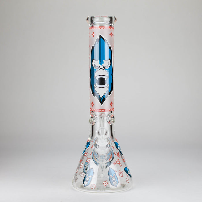 13″ 7mm Glass Beaker Bong [DCK-019] Glass Bong Canadian Distributor Red