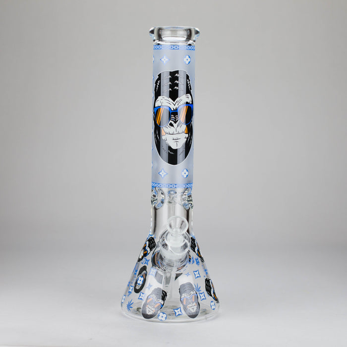 13″ 7mm Glass Beaker Bong [DCK-019] Glass Bong Canadian Distributor Blue