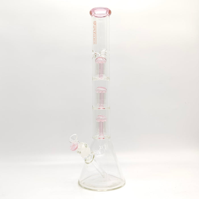 Fortune | 20" 7mm Tree Percolator Beaker [205007PC-BL] Glass Bong Fortune Pink