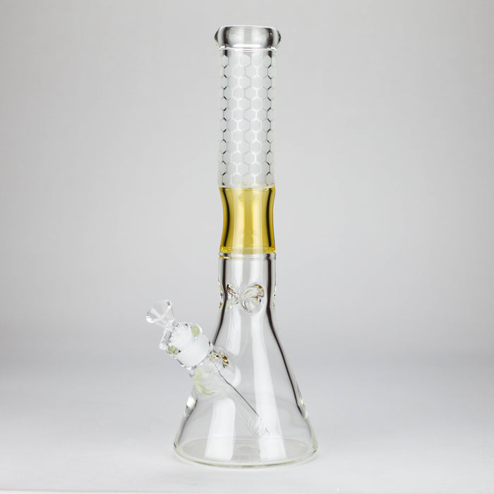 15″ 7mm Glass Beaker Bong [C1033] Glass Bong Canadian Distributor Amber
