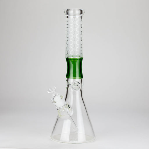 15″ 7mm Glass Beaker Bong [C1033] Glass Bong Canadian Distributor Green