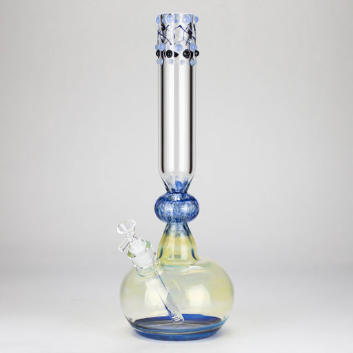 16″ Inside Out Jade Blue Color Tube Glass Bong [C2698] Glass Bong Canadian Distributor