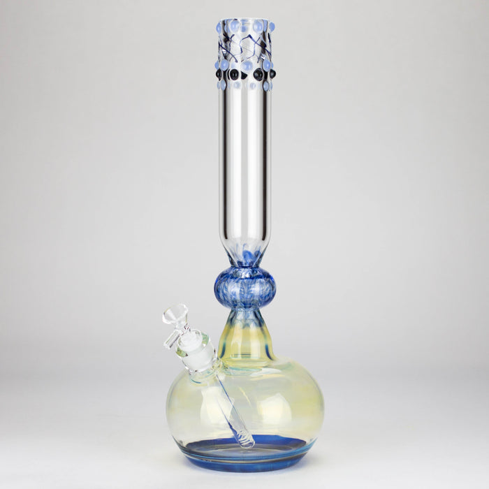 16″ Inside Out Jade Blue Color Tube Glass Bong [C2698] Glass Bong Canadian Distributor