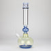 16″ Inside Out Jade Blue Color Tube Glass Bong [C2698] Glass Bong Canadian Distributor
